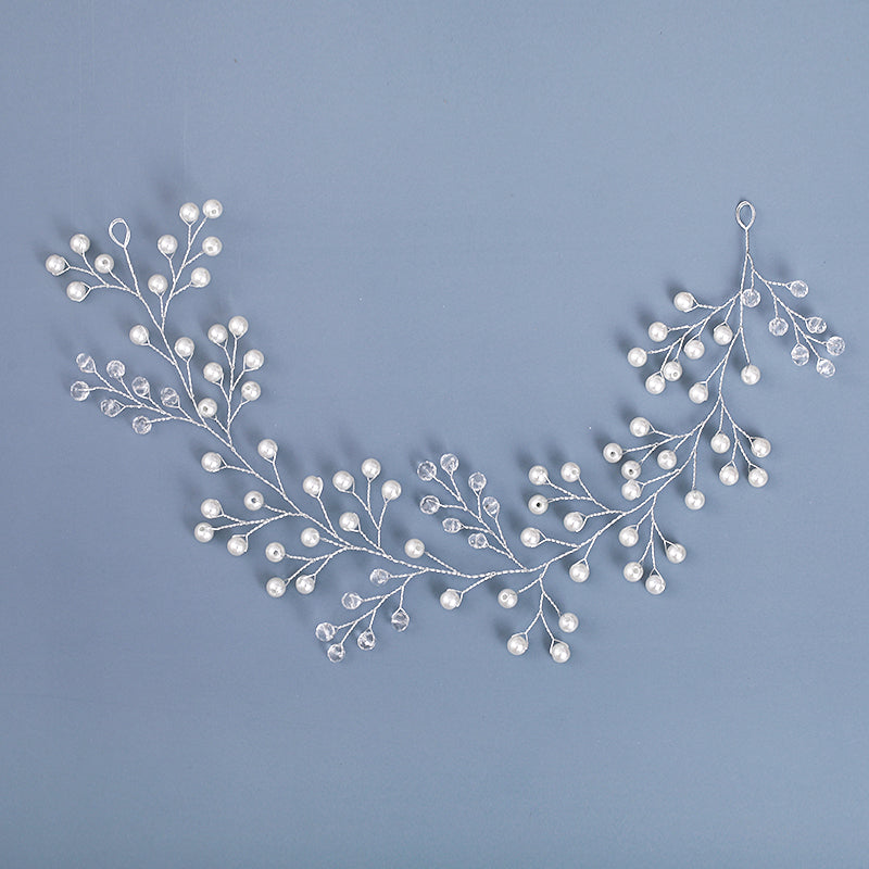 Bandeau coiffe perles et pierres coiffure mariage et bal..Headband  pearls and stones wedding, prom hairstyles.