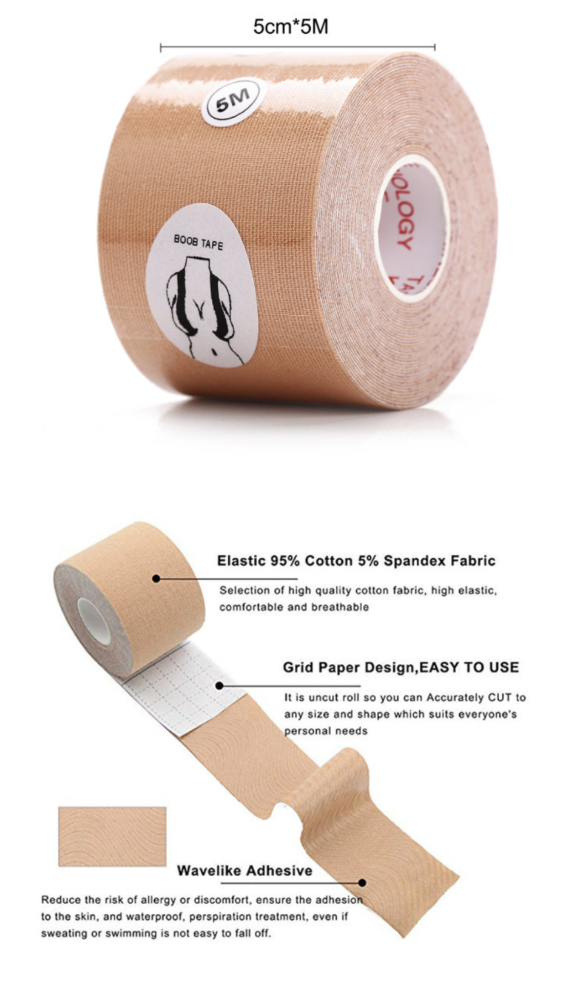 Ruban remonte-seins..Bobby tape