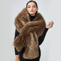 Châle fausse fourrure chaude - Plusieurs couleurs ..Warm faux fur shawl - Lot colors